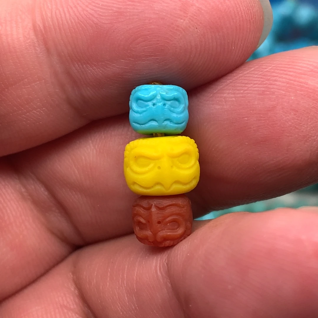 绿松石未镶嵌红绿灯老型套装