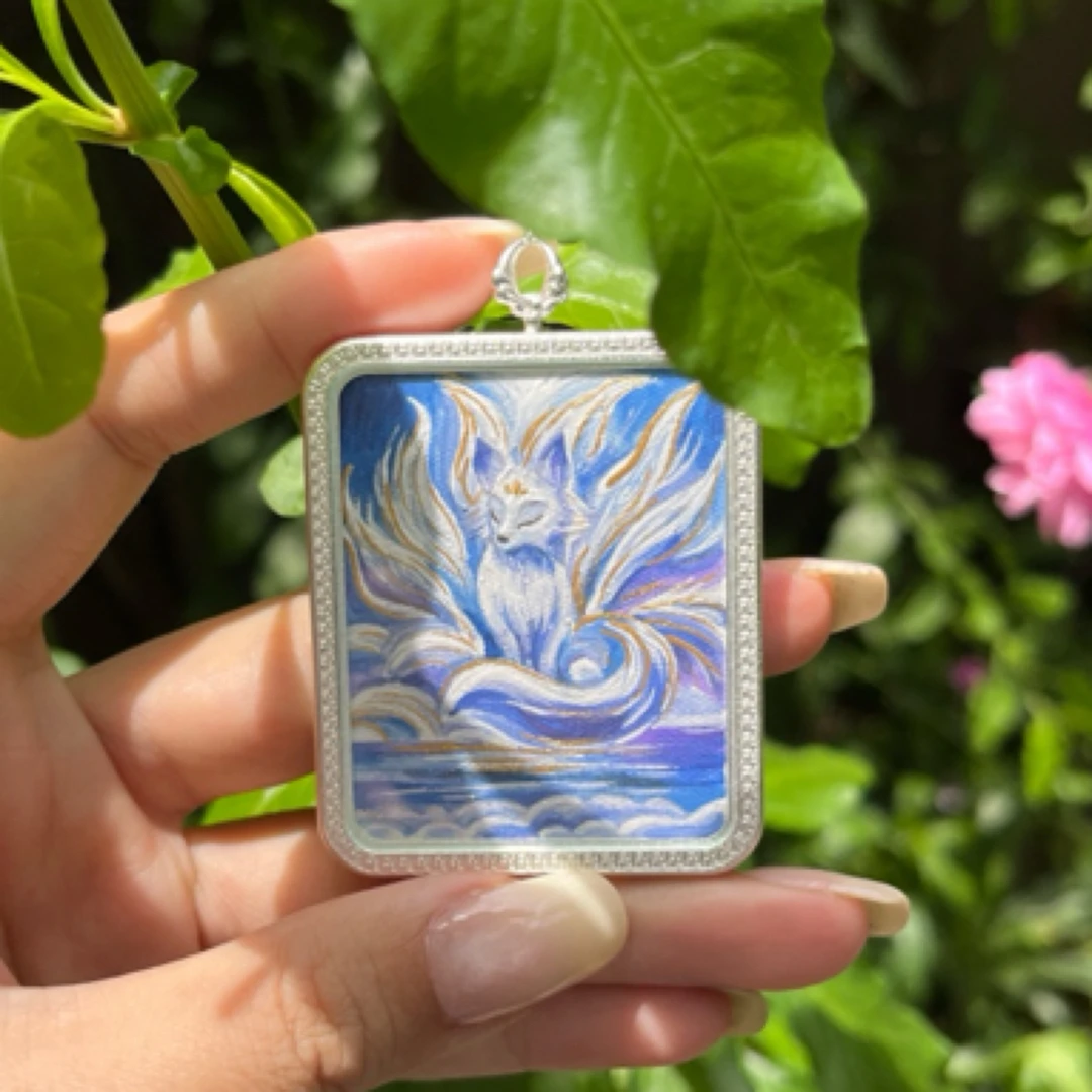 【凤九】纯手工唐卡 藏地艺术 轻奢百搭手工