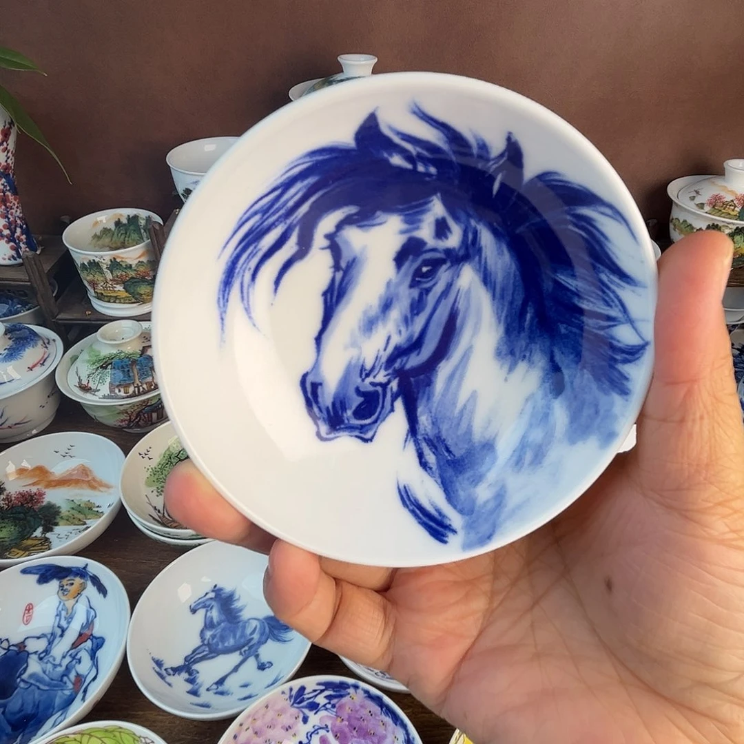 忠意堂釉下彩马到成功