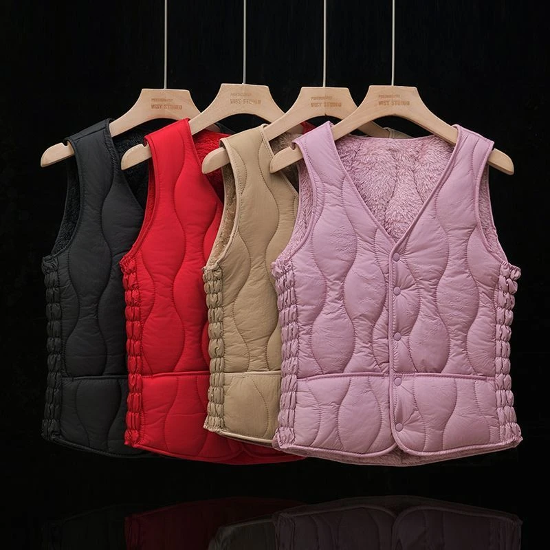 马甲服秋冬外穿女士马夹加绒马甲2025秋冬新款内穿新