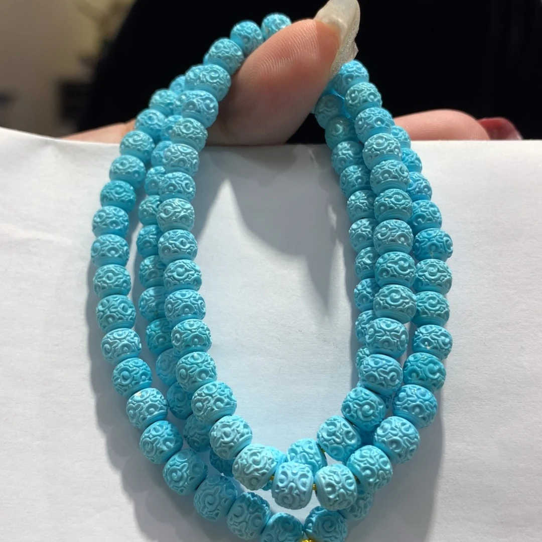 绿松石云纹长链未镶嵌