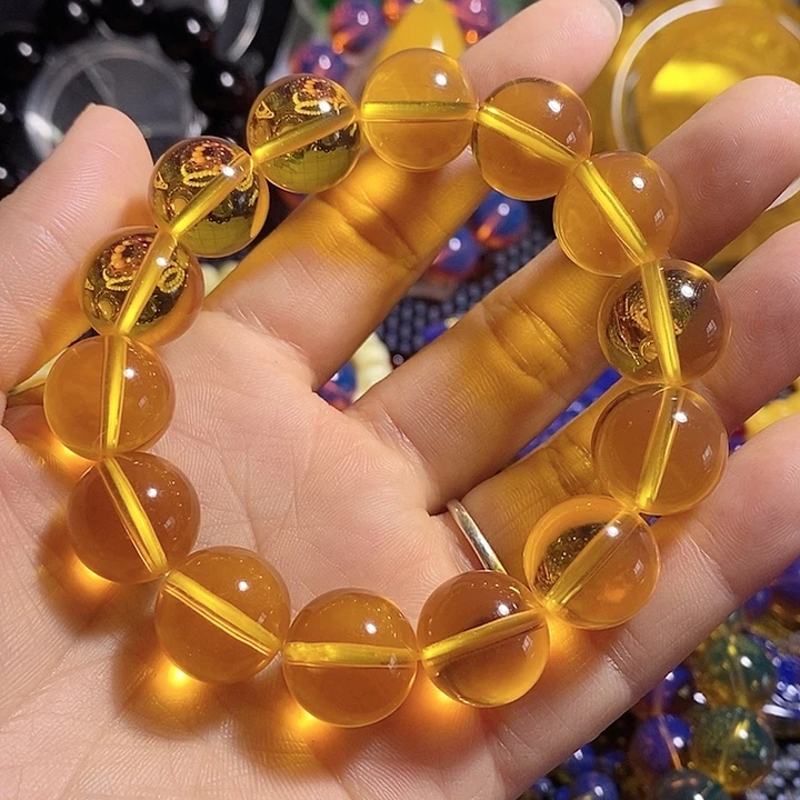 金珀，卡15➕手串单圈