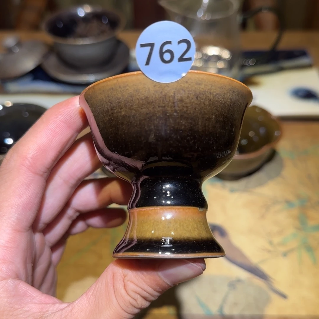 茶盏和远柴烧精品高脚杯