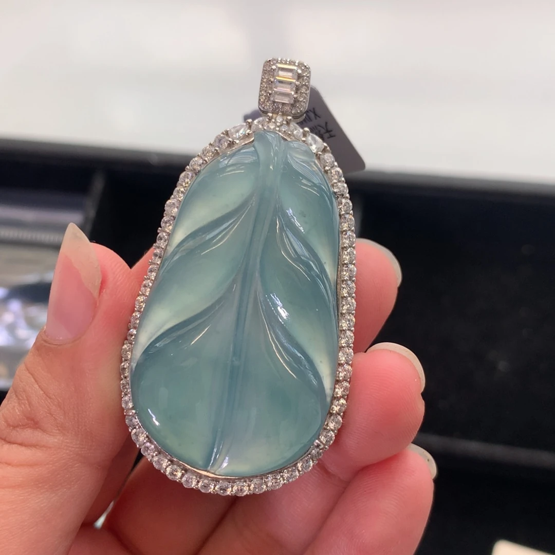 【闪购商品】翡翠戒指银S925镶嵌天然翡翠