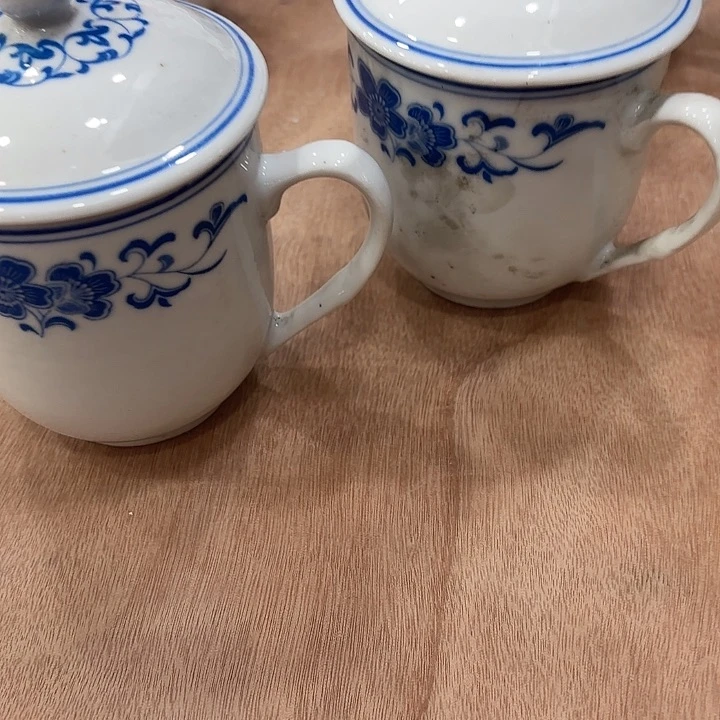 蓝**头杯子，杯子，杯子六个微瑕