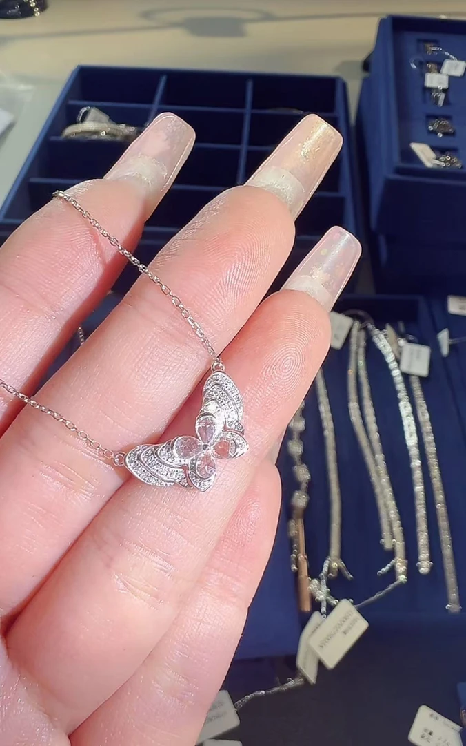 【涂涂高定珠宝】18k钻石蝴蝶项链hgt