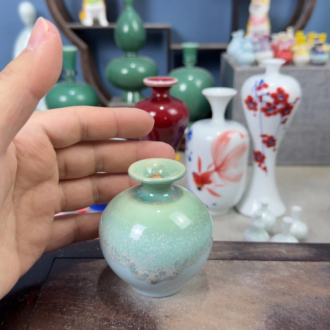陶瓷手工小花器摆件