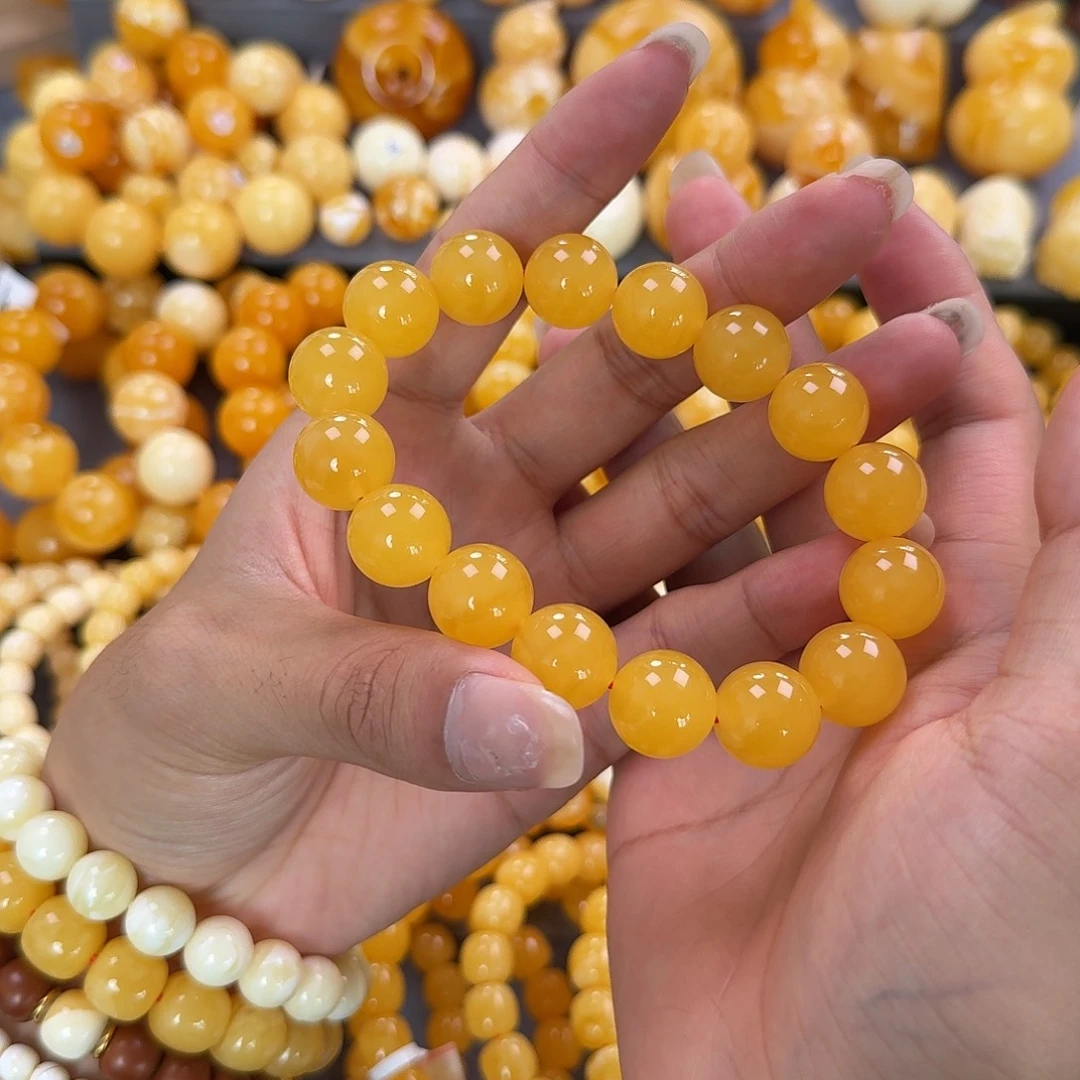 蜜蜡未镶嵌珠宝奇石同料15mm