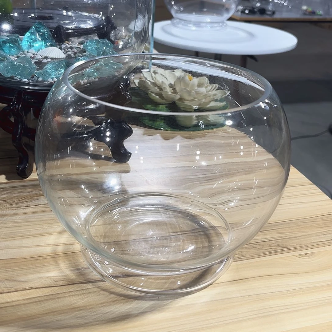 20底球小鱼缸水晶玻璃