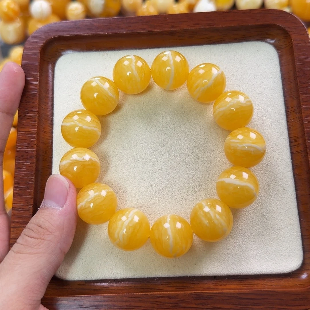 琥珀未镶嵌珠宝奇石18mm同料