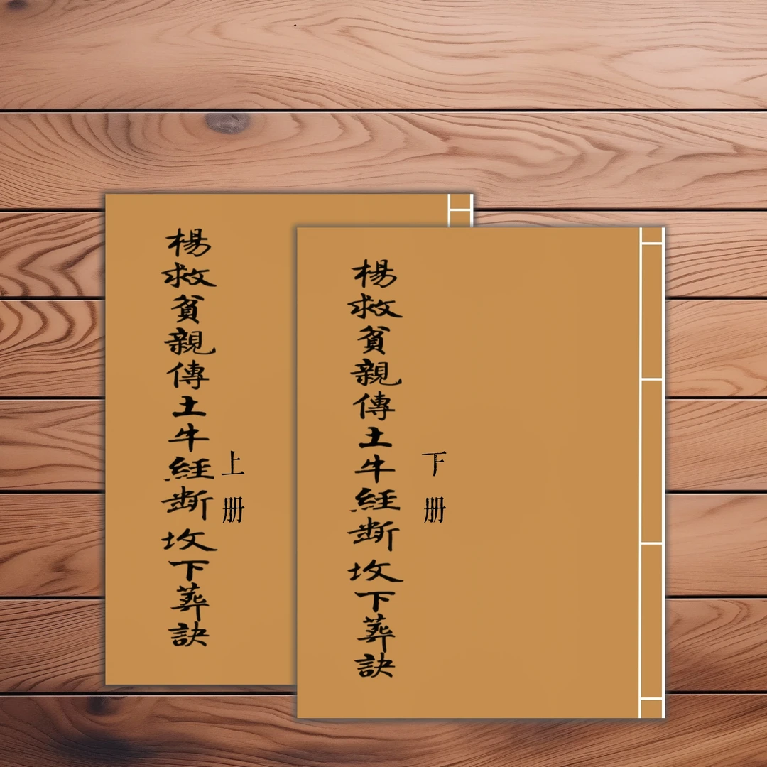 土牛经杨救贫亲传上下两册防水构皮纸手工线装全彩印刷通俗易懂