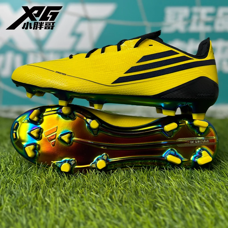 小胖哥XPG阿迪达斯F50高端FG天然草比赛复刻限量版足球鞋男IH0945