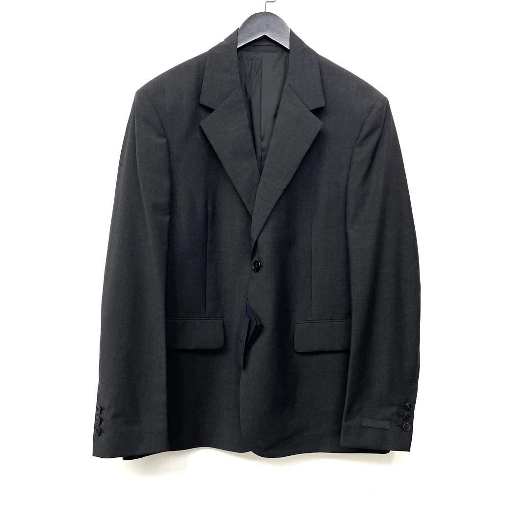 未使用 Prada/普拉达 经典三角设计碳黑色休闲西装