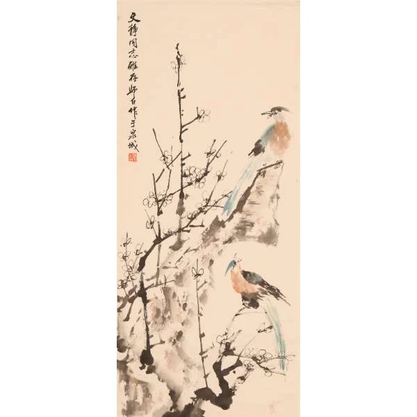 F90-55娄老师梅花 纸本立轴