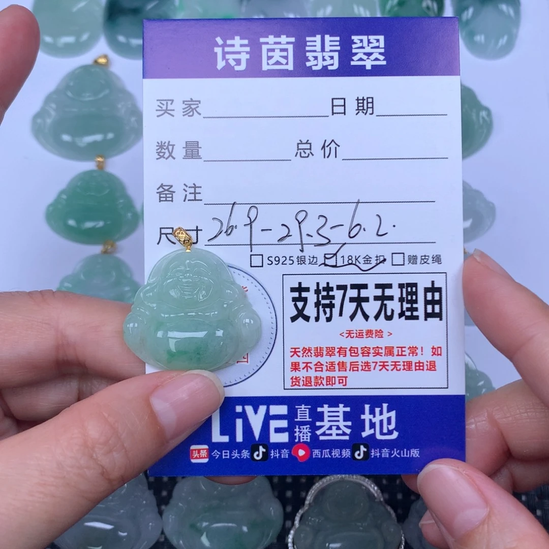 翡翠未镶嵌颈饰天然
