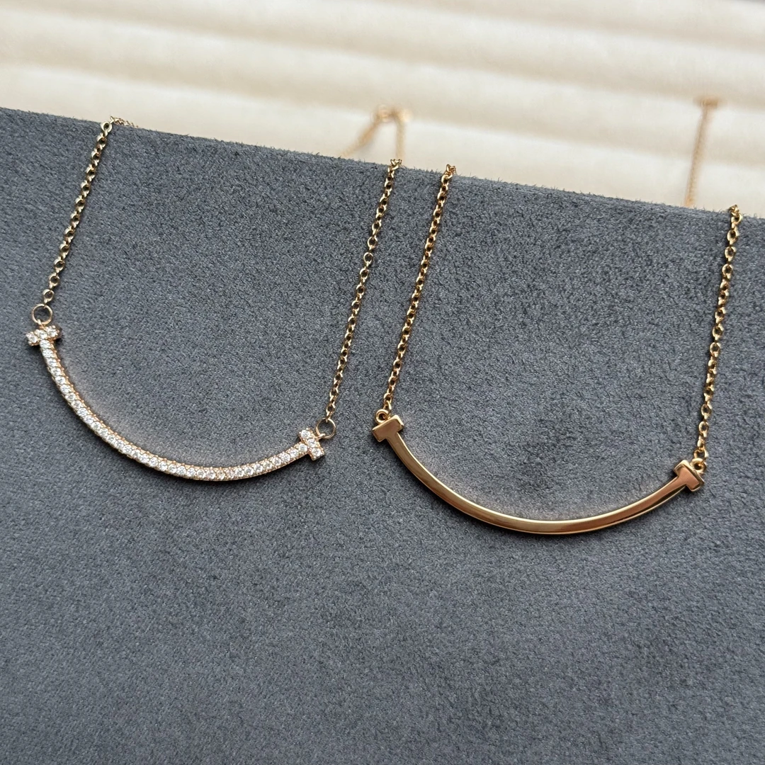 合金项链 V金高定版本 微笑时尚款轻奢项链 【GUBB】