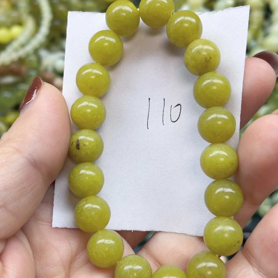 未镶嵌蛇纹石玉手链