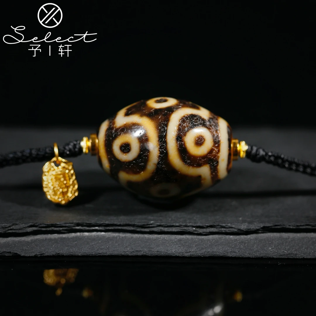 予轩出品；精品老冯超顶大尺寸达洛十字金刚九眼31.5*24mm玛瑙吊坠