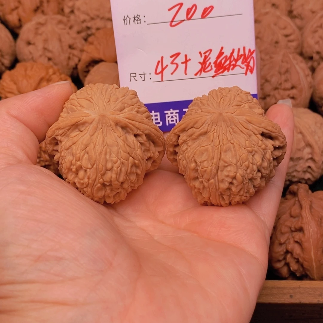 秦***鱼文玩核桃泥鳅背核桃