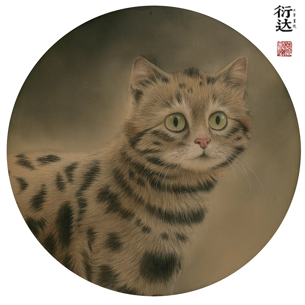 【衍达工笔】团扇小动物系列（已更新11幅41节）
