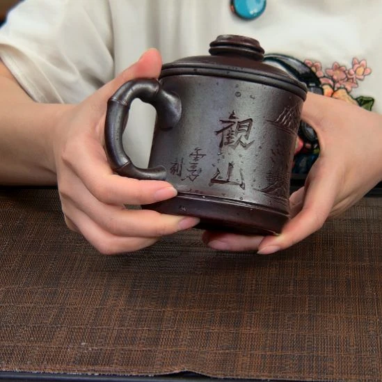 茶杯紫砂高货放漏