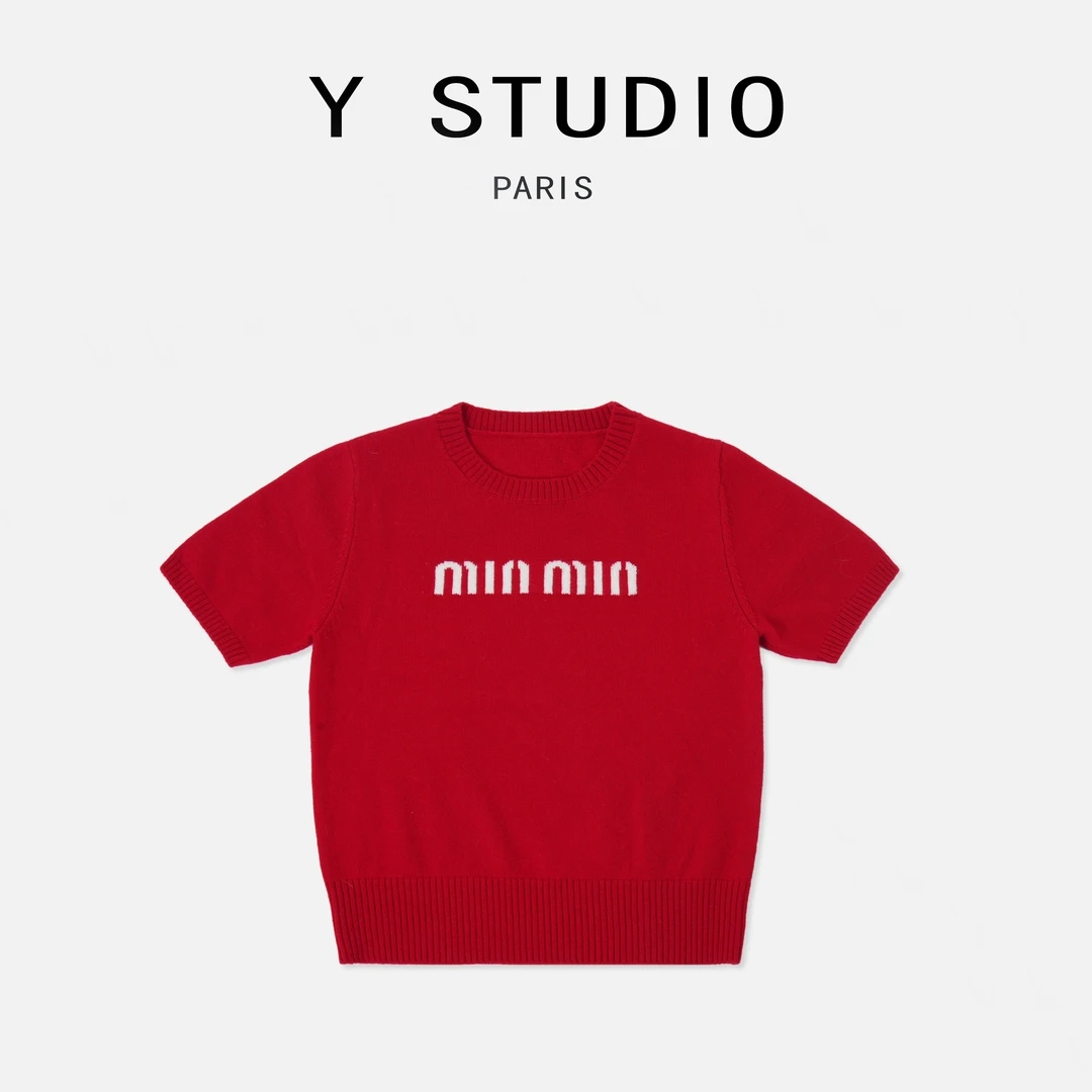 【大妮专属】（无极限）2025潮流重工针织设计时尚款女短袖T恤