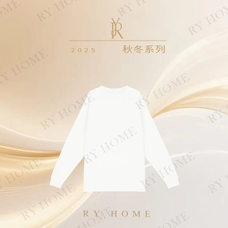 【容雨RYHOME】花边净版宽松休闲大版T恤253T2184