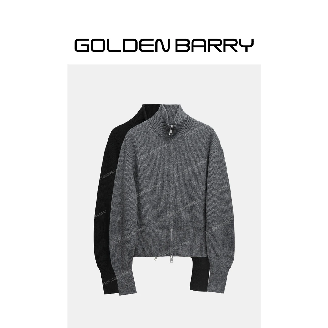 GOLDENBARRY|241119拉链羊毛毛衣