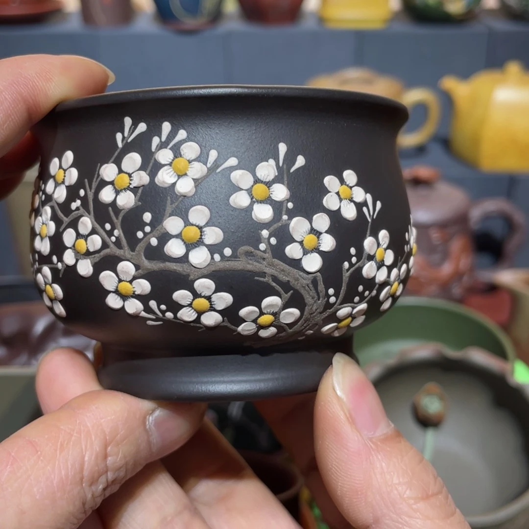 原矿紫砂手工主人杯