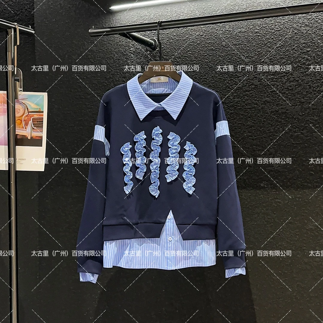【宠粉价】衬衫领设计长袖套头设计时尚卫衣JC-A2377