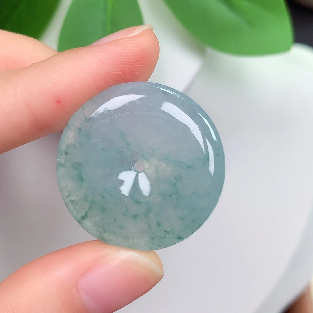 颈饰未镶嵌翡翠平安扣 27.5-5.1mm