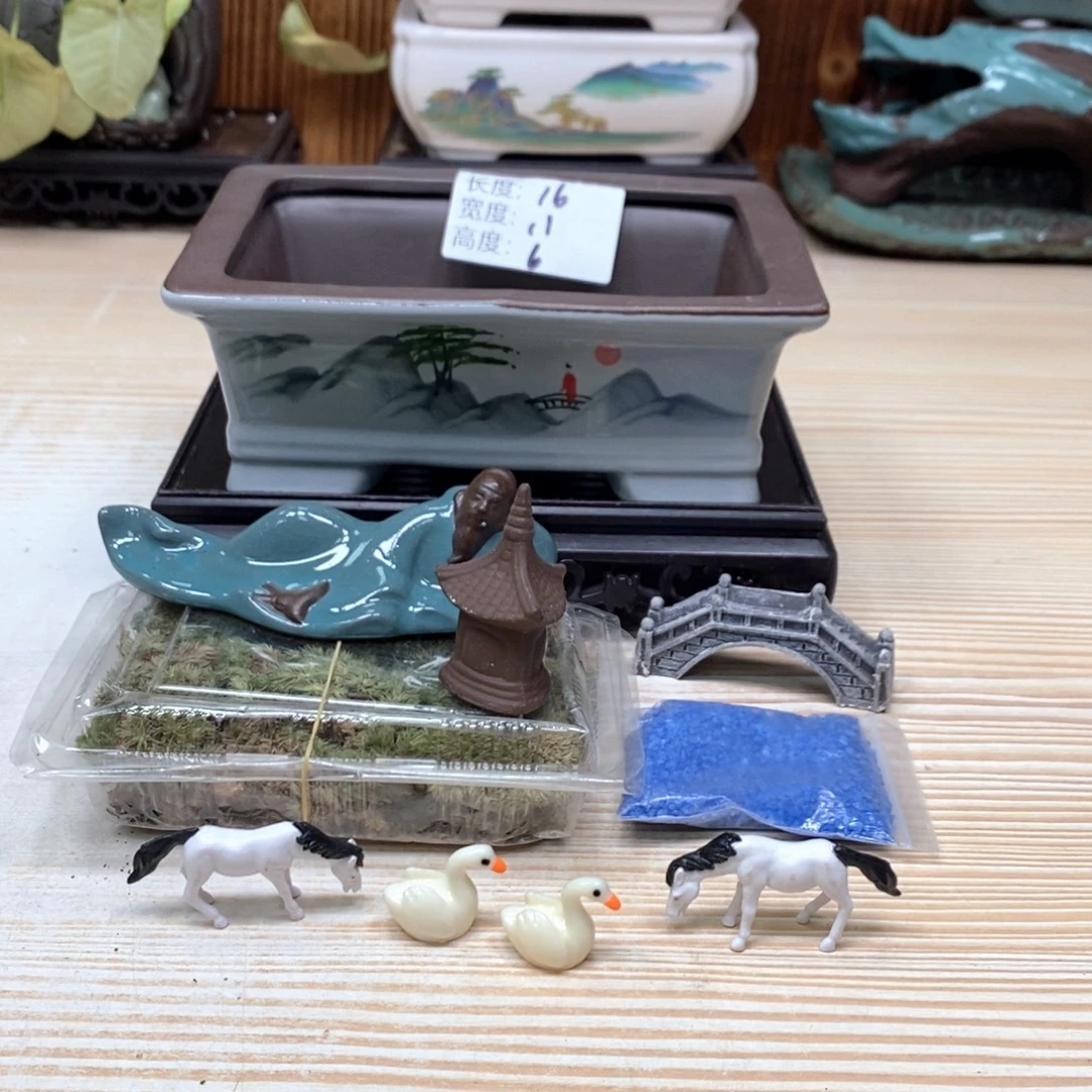紫砂花盆陶瓷艺术花盆陶瓷