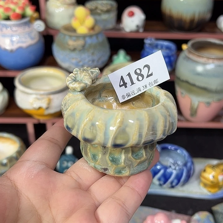 口4 手工花盆满30包邮