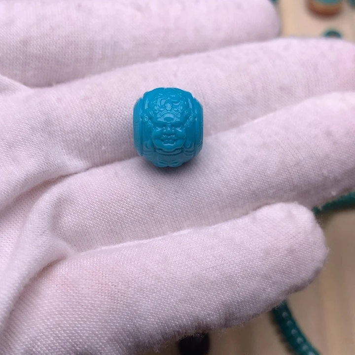 未镶嵌绿松石绿松石黄财13.5