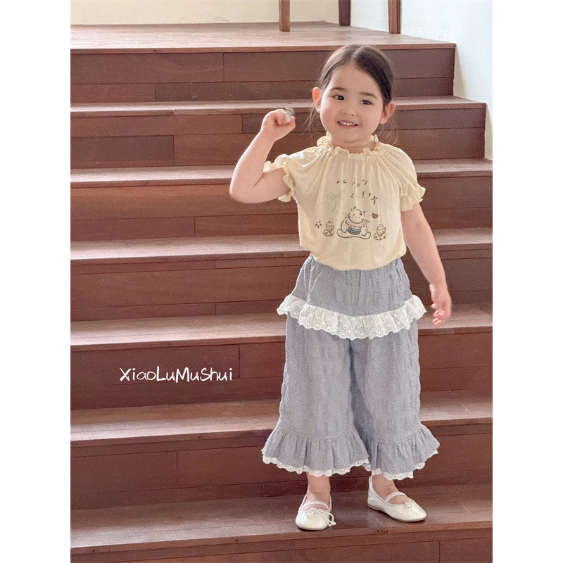 AC352~XLMS·25夏~蕾丝花边裤子25182