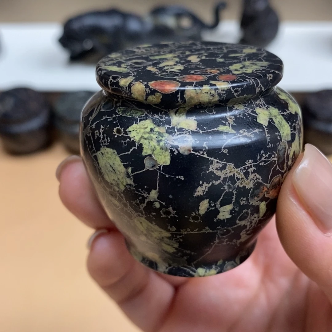 之***分玉福茶具瓷安山玉