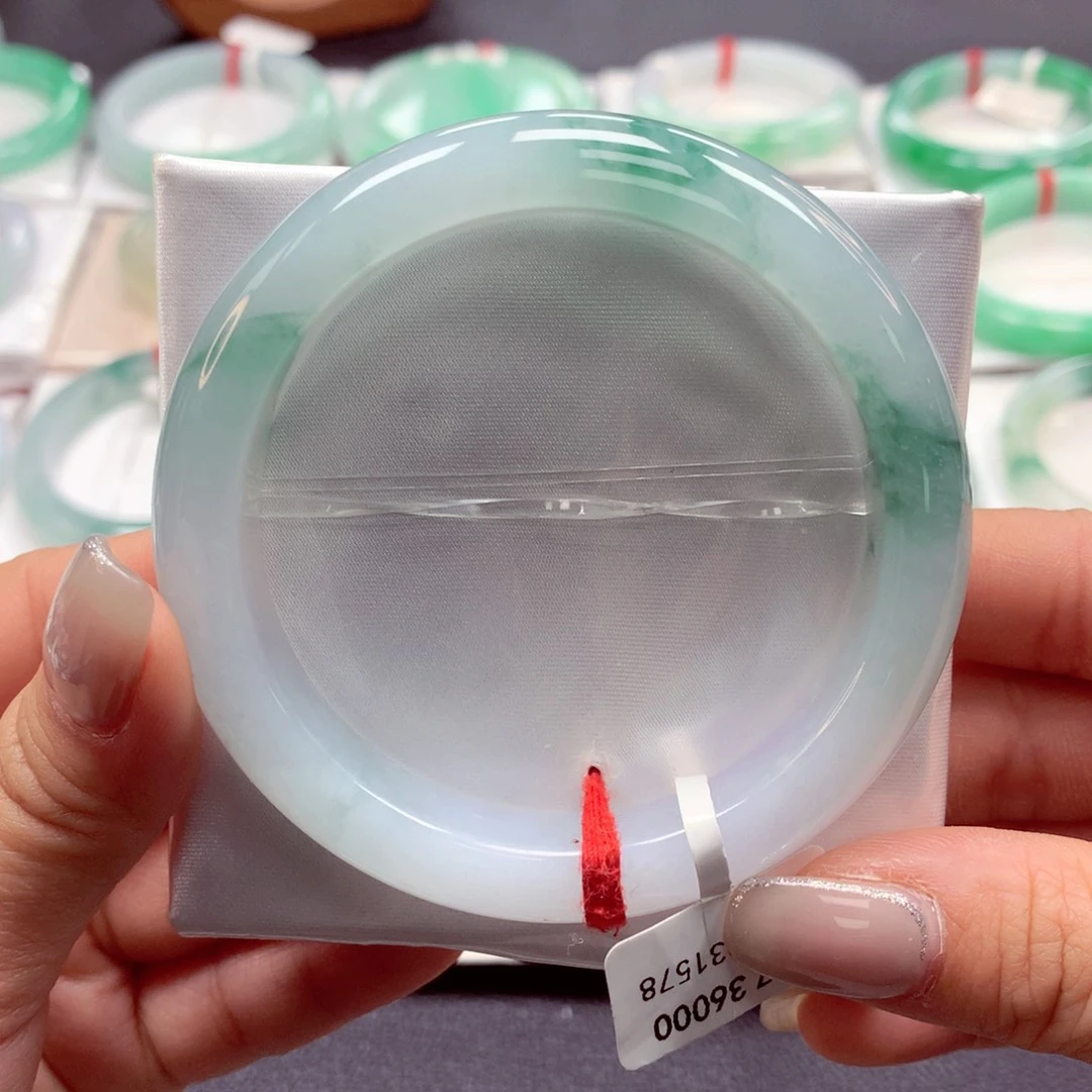 翡翠手镯未镶嵌57正32号88