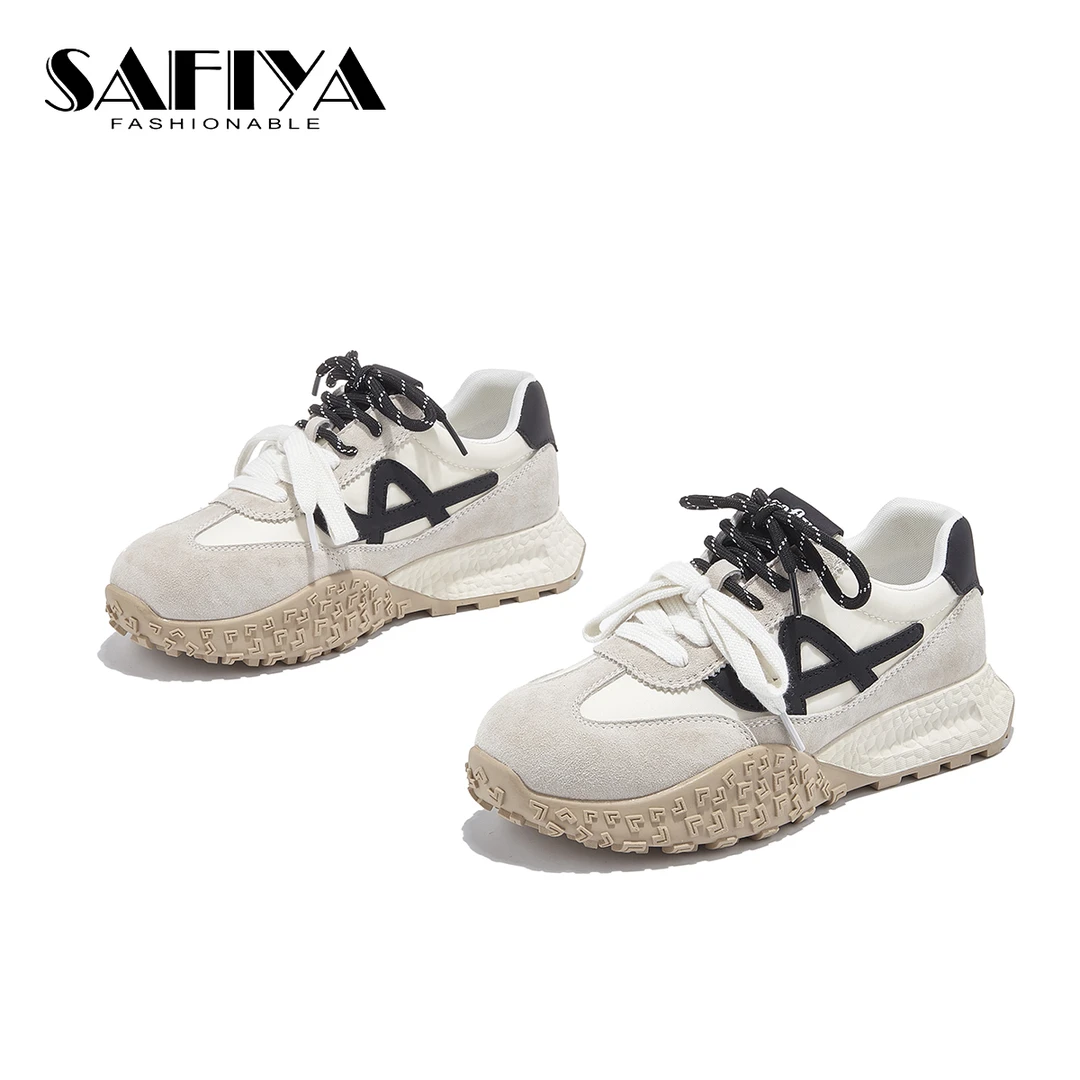 索菲娅Safiya2025春季新款潮流百搭低帮阿甘鞋SFD1111B87