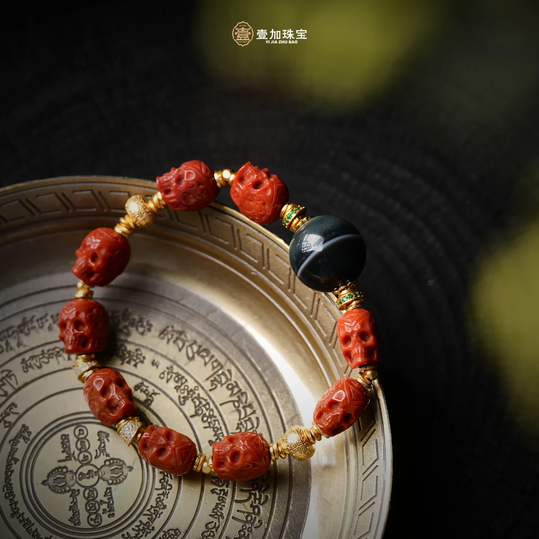 小青|手工设计药师南红呆呆手串多样性发一2338Z