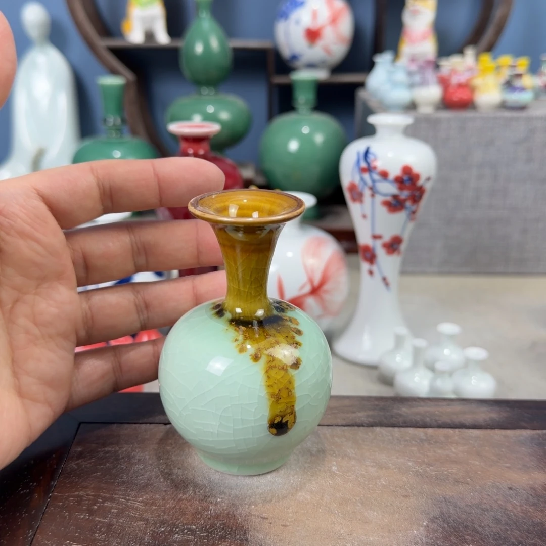 陶瓷手工小花器摆件