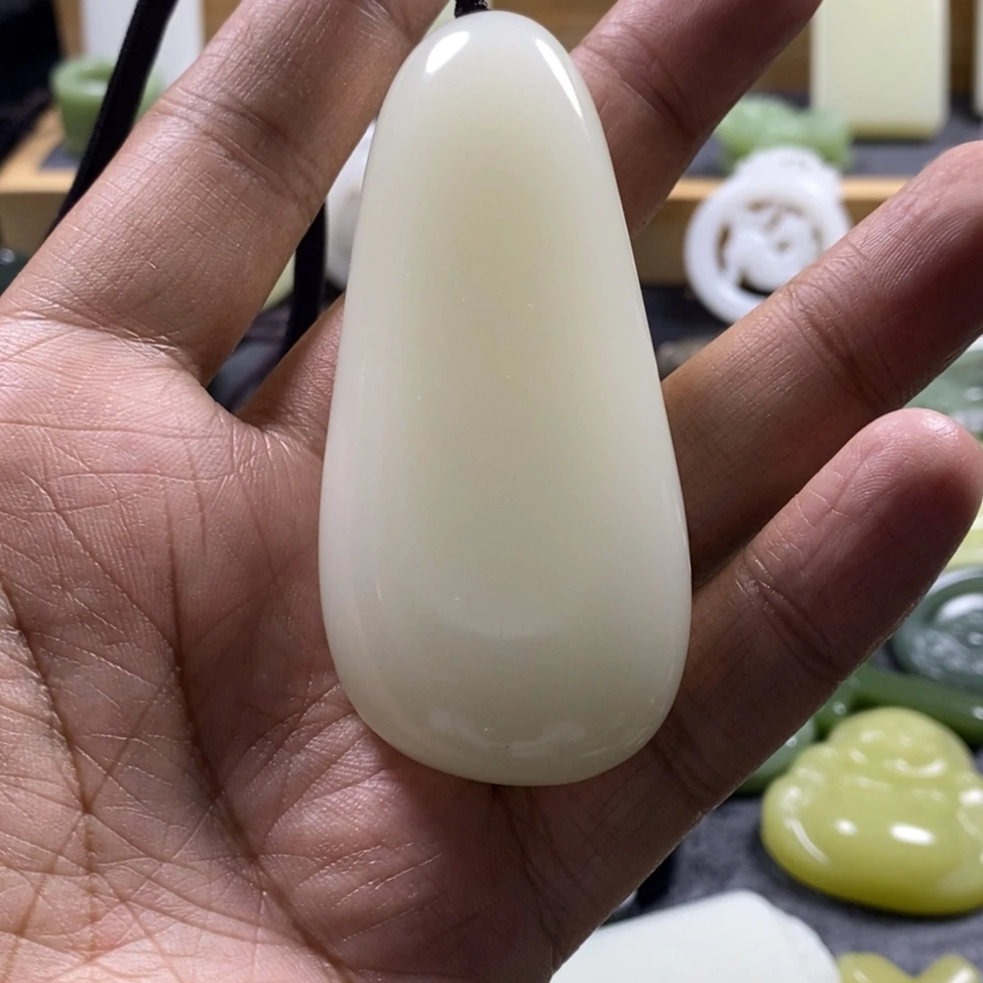 和田玉（青白玉）未镶嵌吊坠(赠链)姚*生