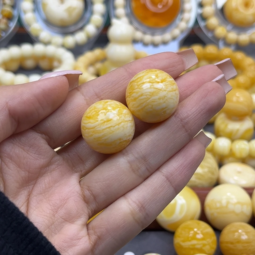 琥珀未镶嵌手串20+