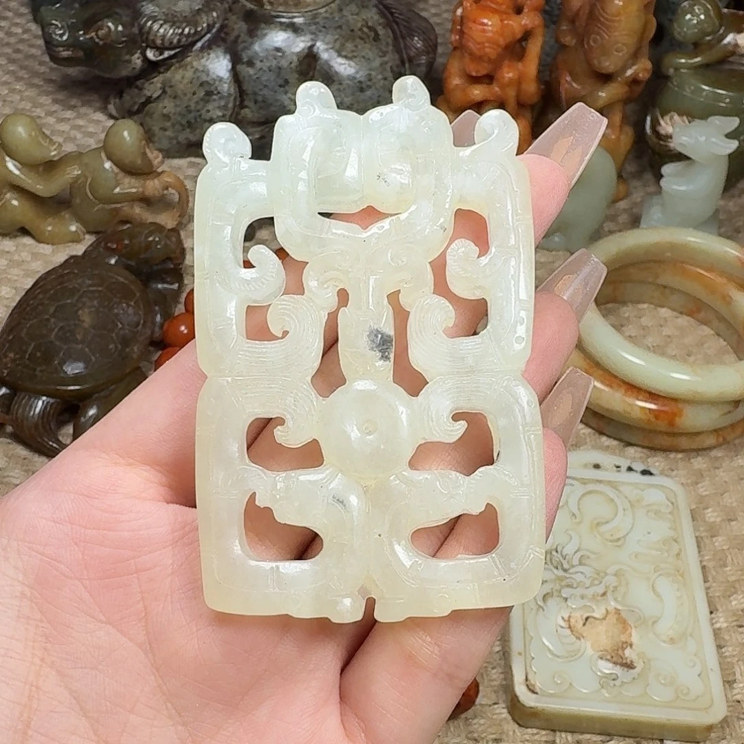 白玉菩提吊坠挂件