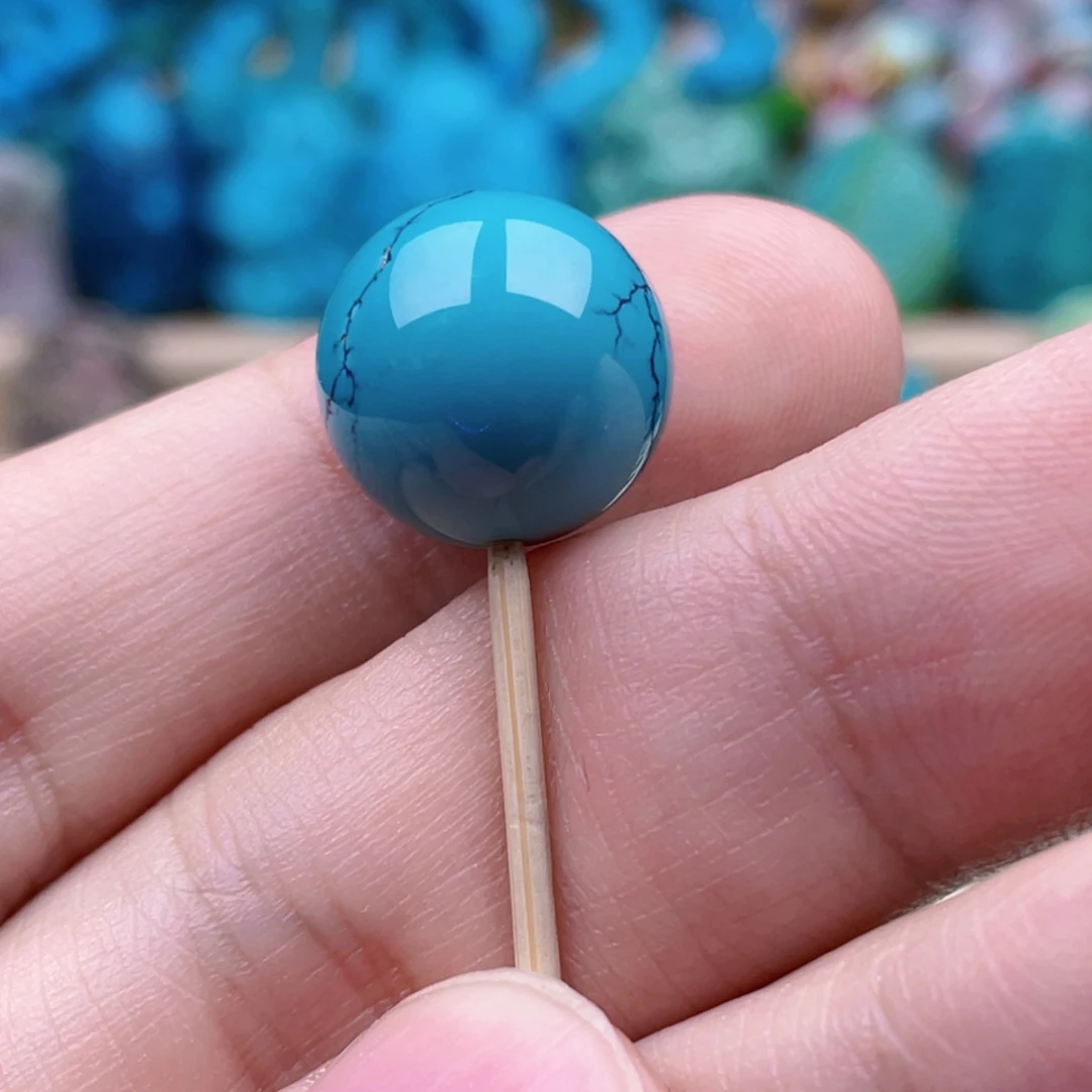 绿松石未镶嵌绿松石14.5mm