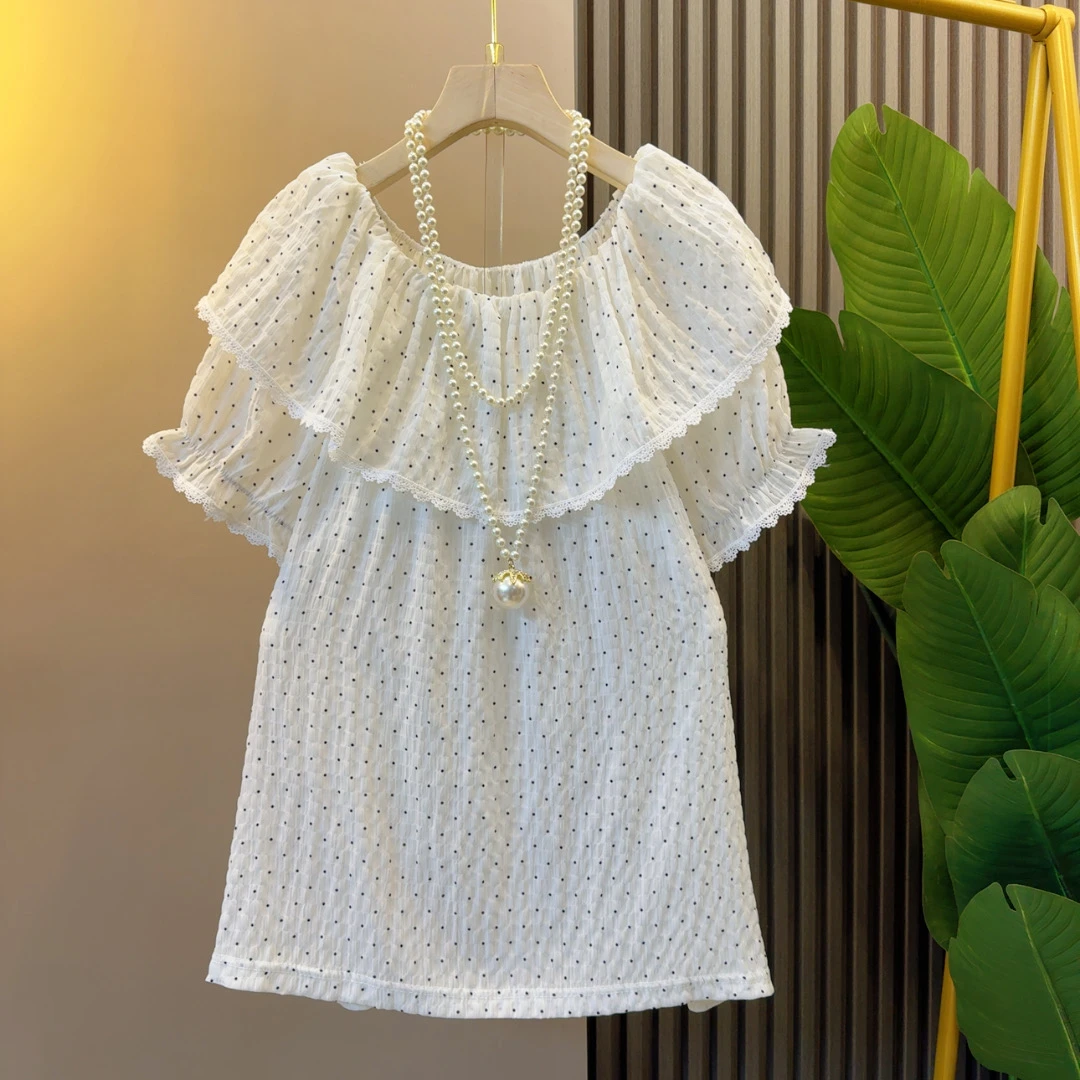 时髦气质超好看一字肩显瘦洋气小衫衣长64左右