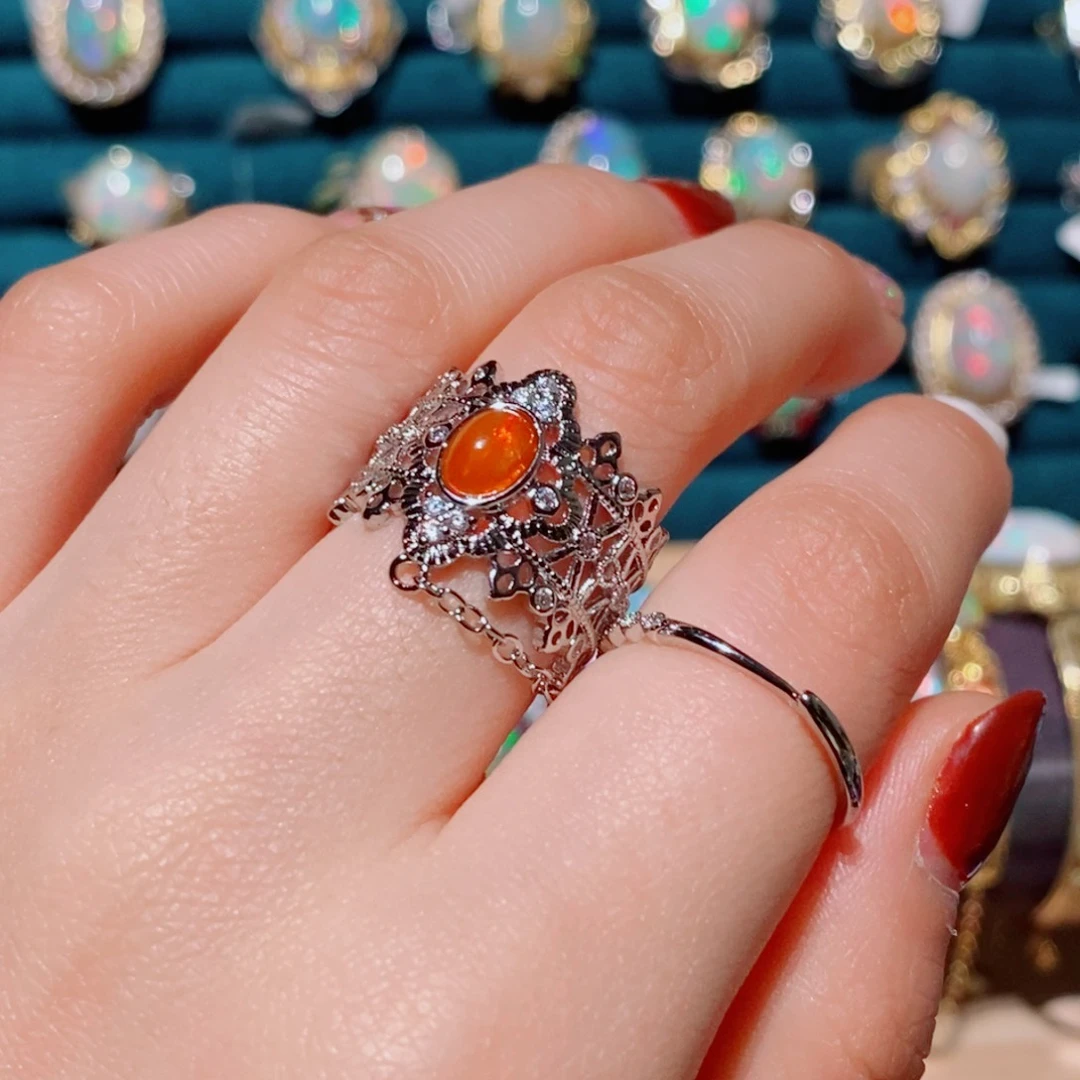 欧泊欧泊戒指合金