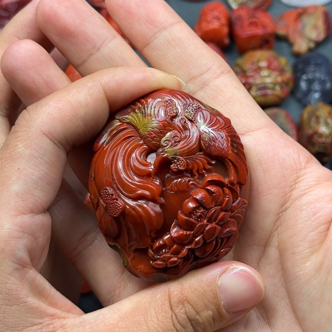 萌***记南红玛瑙未镶嵌吊坠