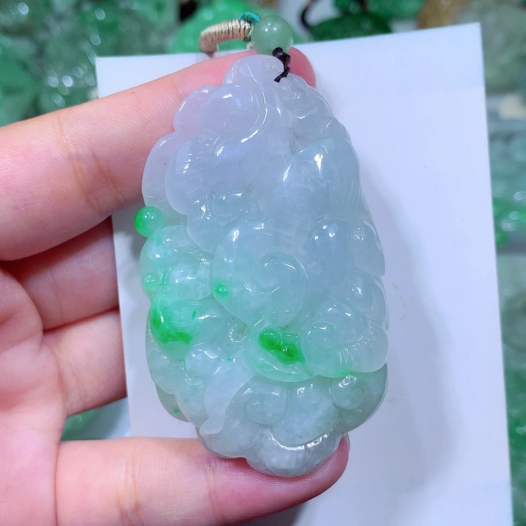 翡翠未镶嵌吊坠(不含链)