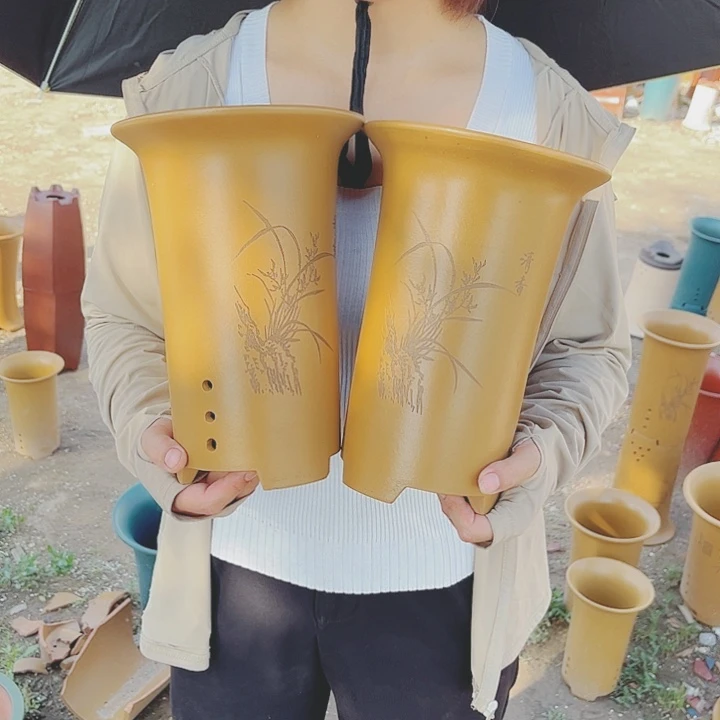 宜兴紫砂精品花盆