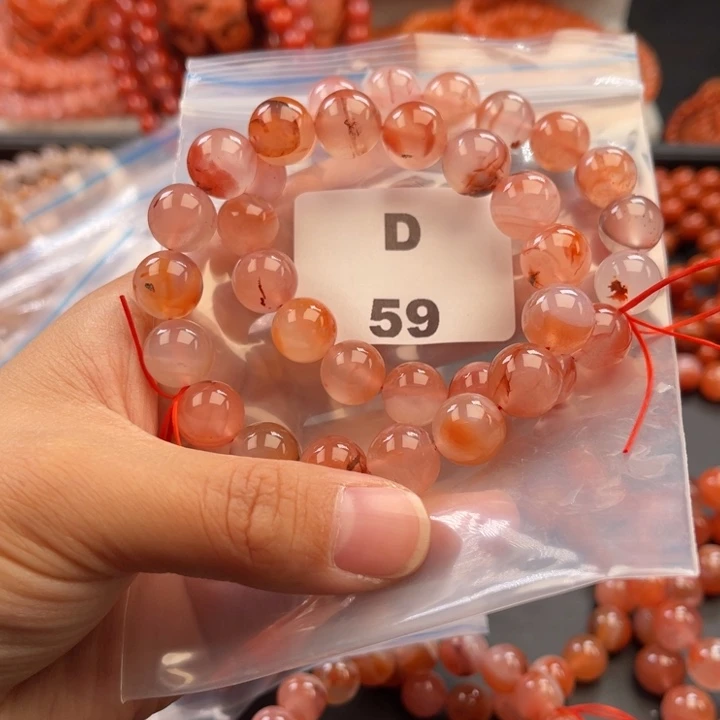 南红玛瑙未镶嵌多样性发货默认微瑕称重11mm2条